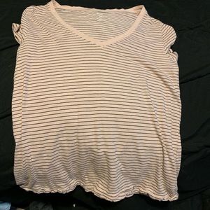 pale pink striped shirt